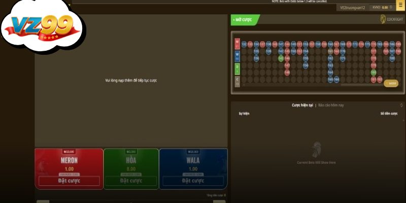 Thông tin thống kê kê chiến và tỷ lệ thắng giúp soi kèo đá gà VZ99 hiệu quả